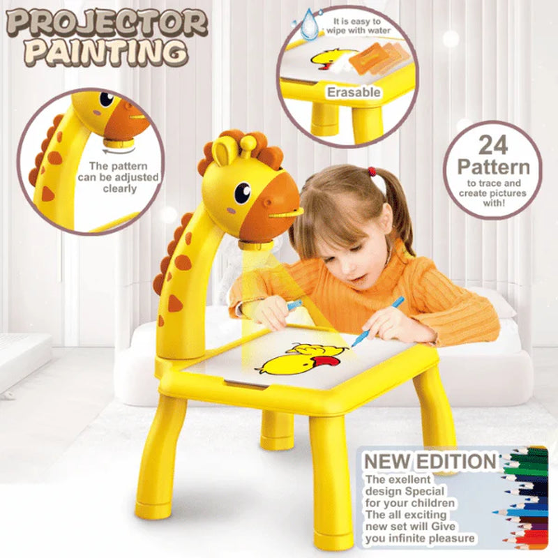 Lightdraw™ - Artistic Drawing Table with LED Projector for Kids