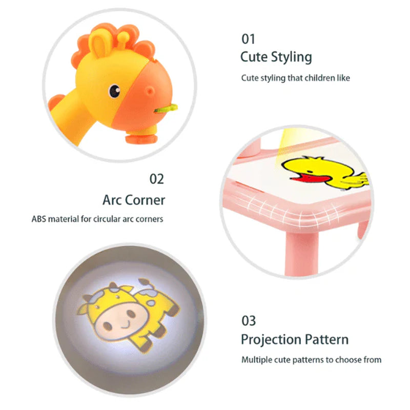 Lightdraw™ - Artistic Drawing Table with LED Projector for Kids