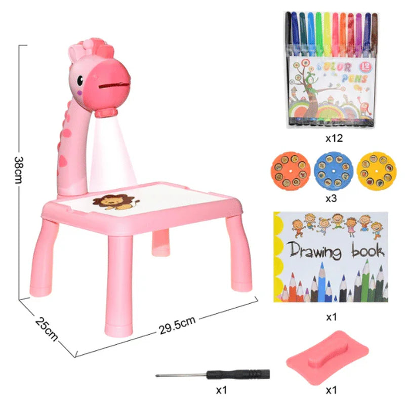 Lightdraw™ - Artistic Drawing Table with LED Projector for Kids